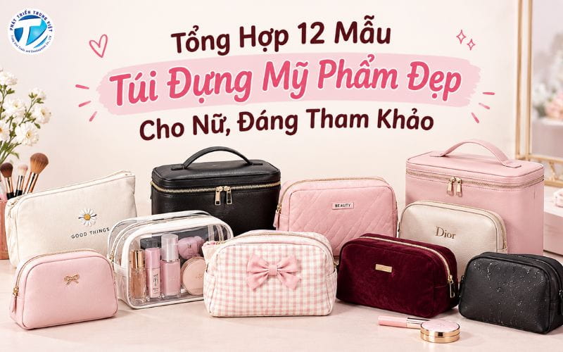 Tổng Hợp 12 Mẫu Túi Đựng Mỹ Phẩm Đẹp Cho Nữ, Đáng Tham Khảo